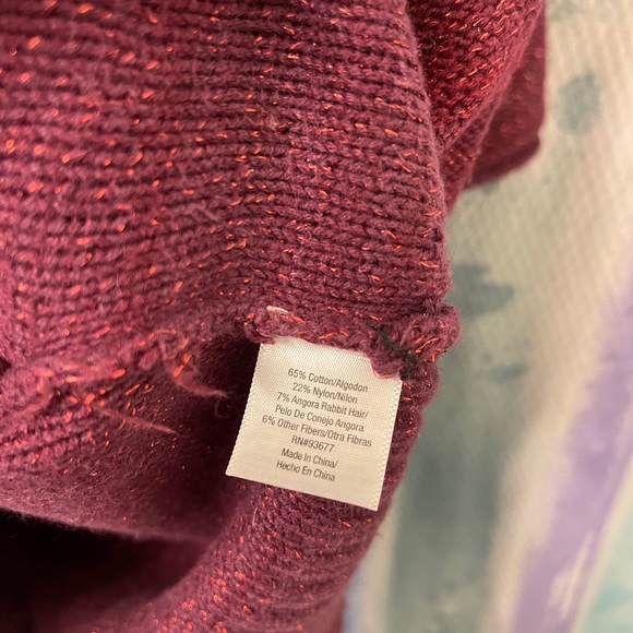 A.N.A red ombré sweater, cropped sleeves - Picture 5 of 7